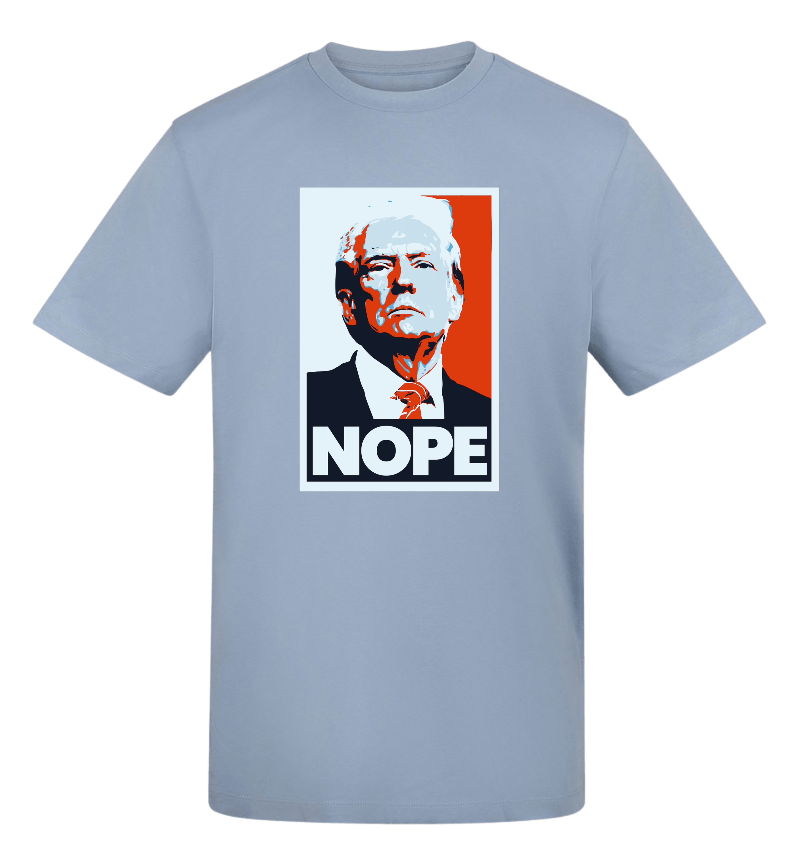 Sky Blue Printed T-shirt Front