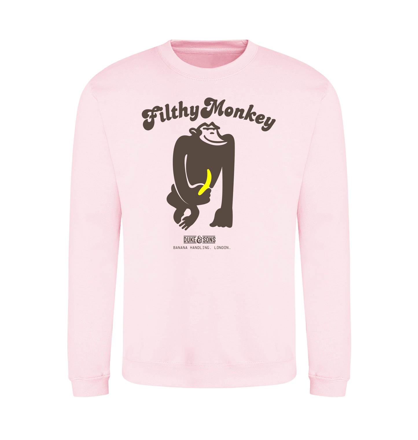 Baby Pink Printed Sweater Front