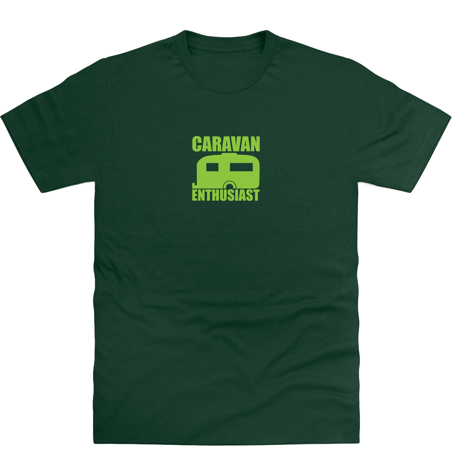 Bottle Green Printed T-shirt Front