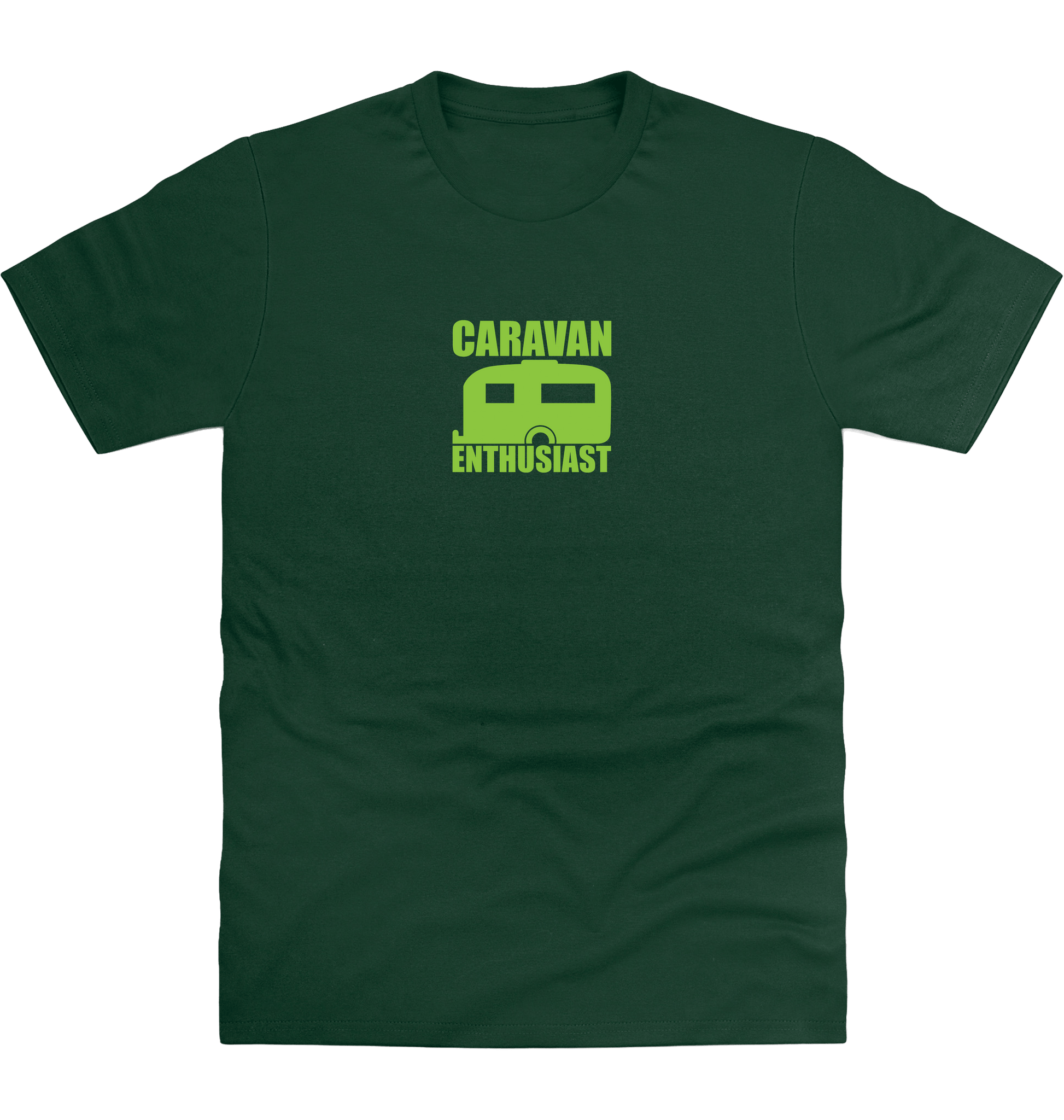 Bottle Green Printed T-shirt Front