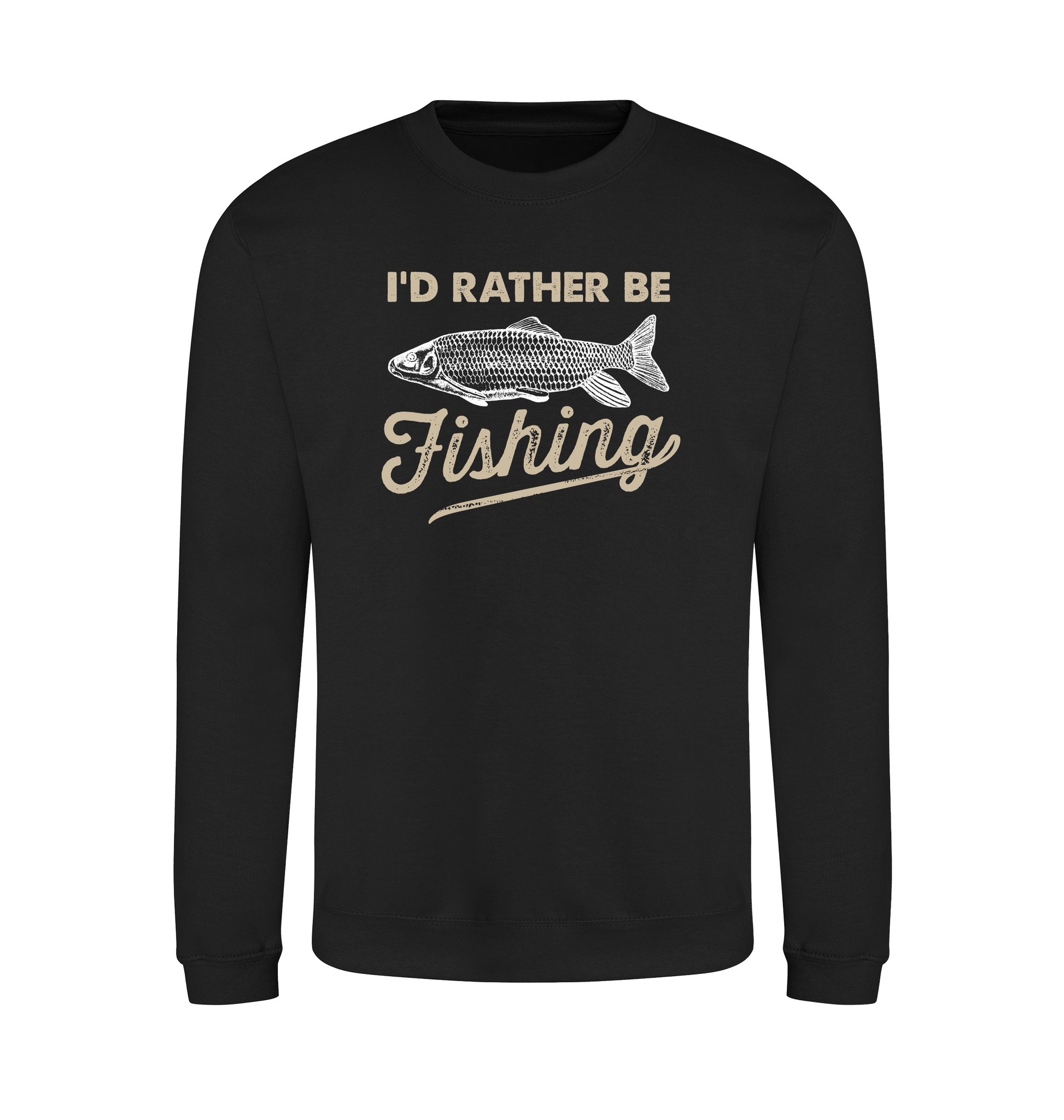 Jet Black Printed Sweater Front