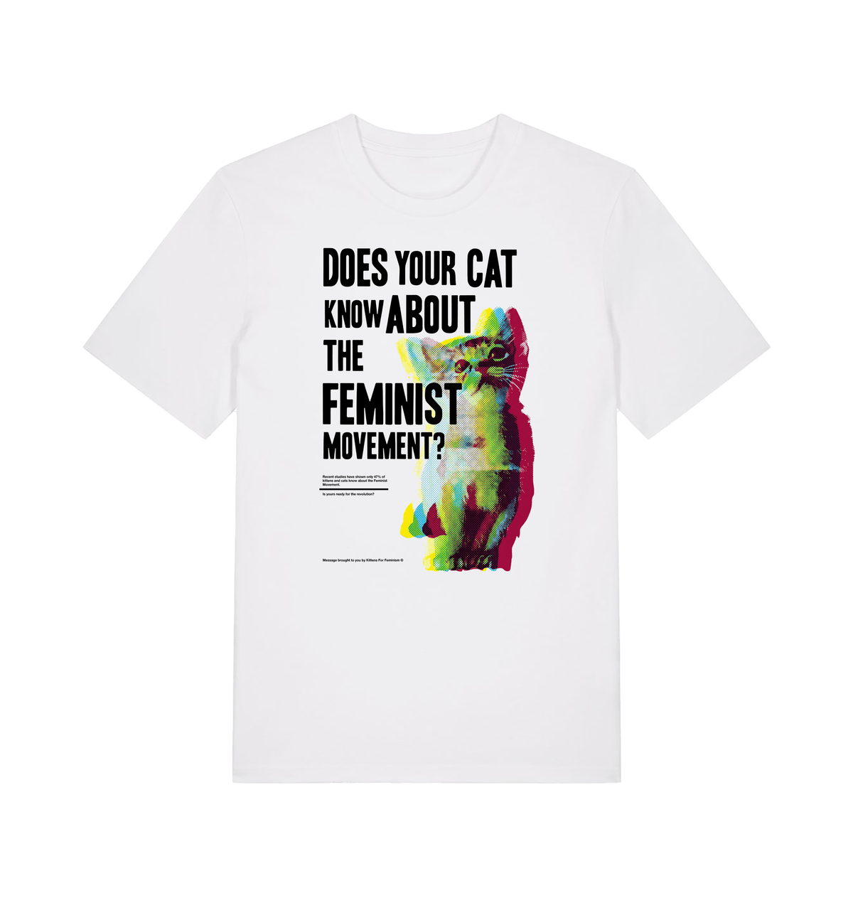White Printed T-shirt Front