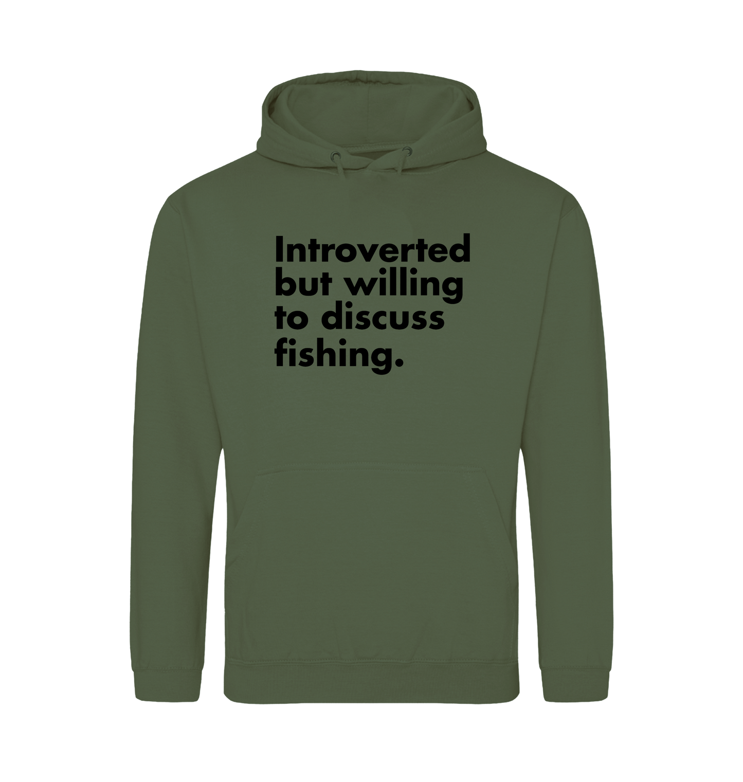 Earthy Green Printed Hoody Front