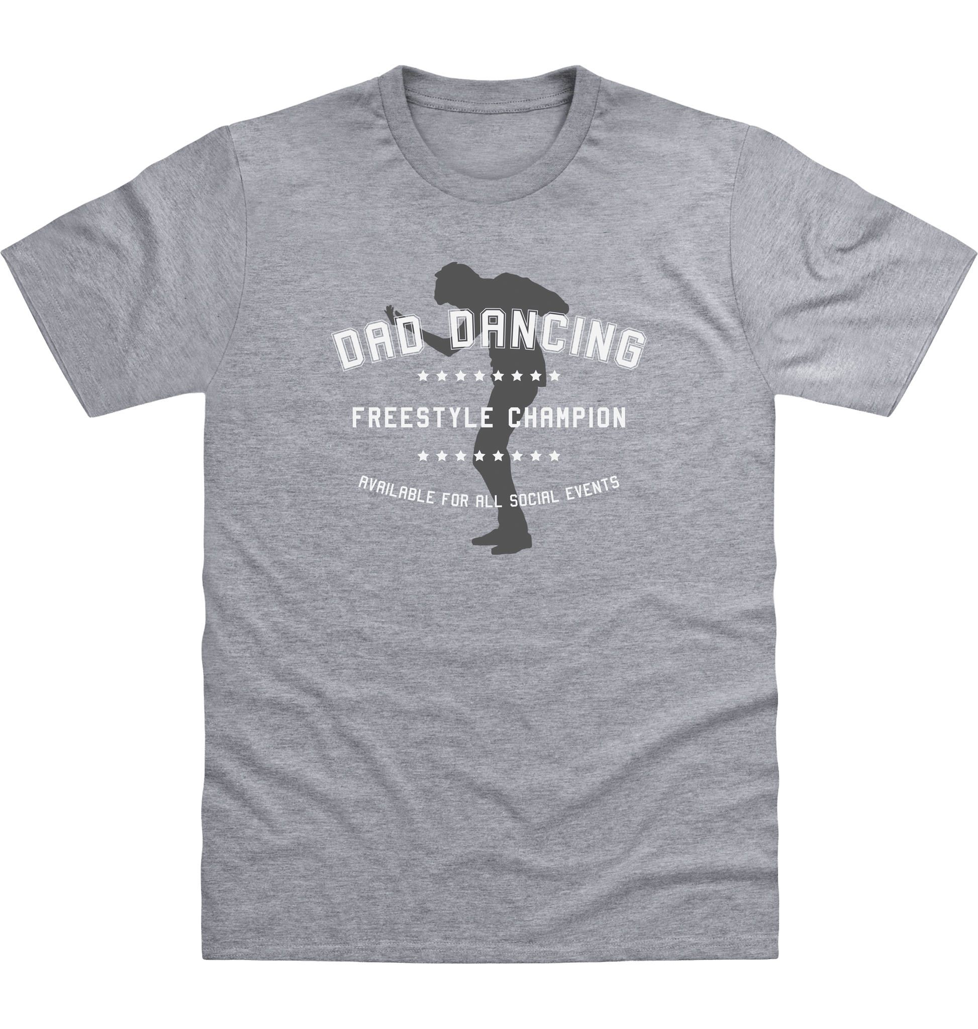 Heather Grey Printed T-shirt Front