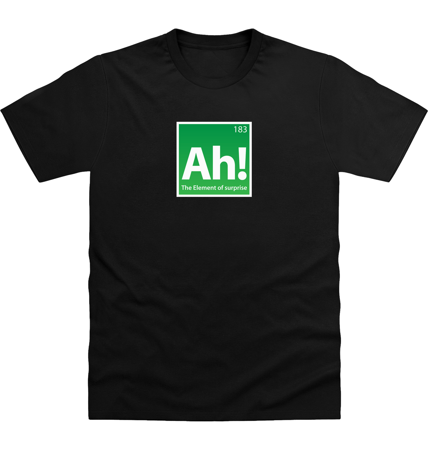 Deep Black Printed T-shirt Front
