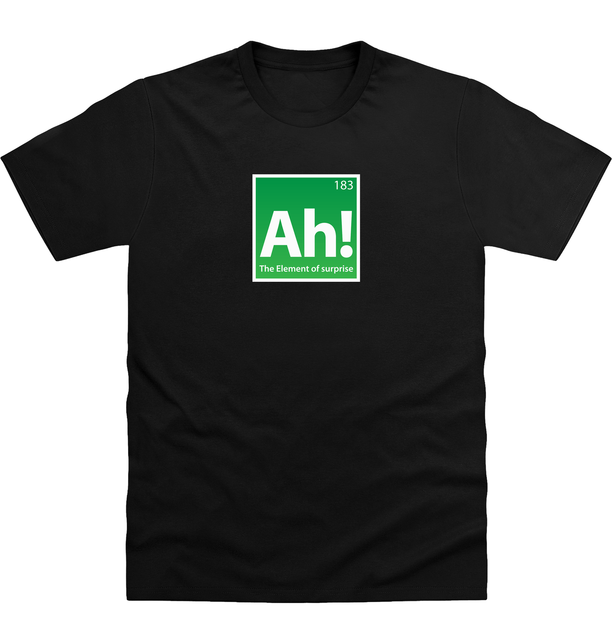 Deep Black Printed T-shirt Front