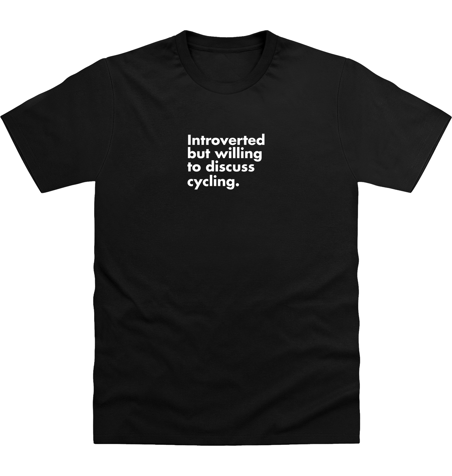 Deep Black Printed T-shirt Front