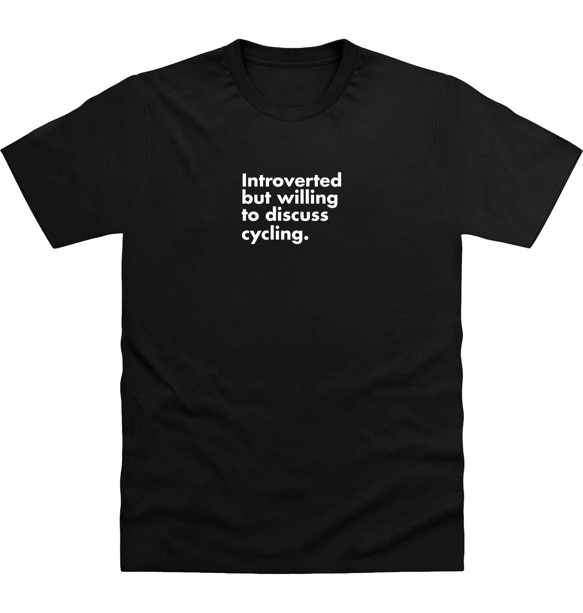 Deep Black Printed T-shirt Front