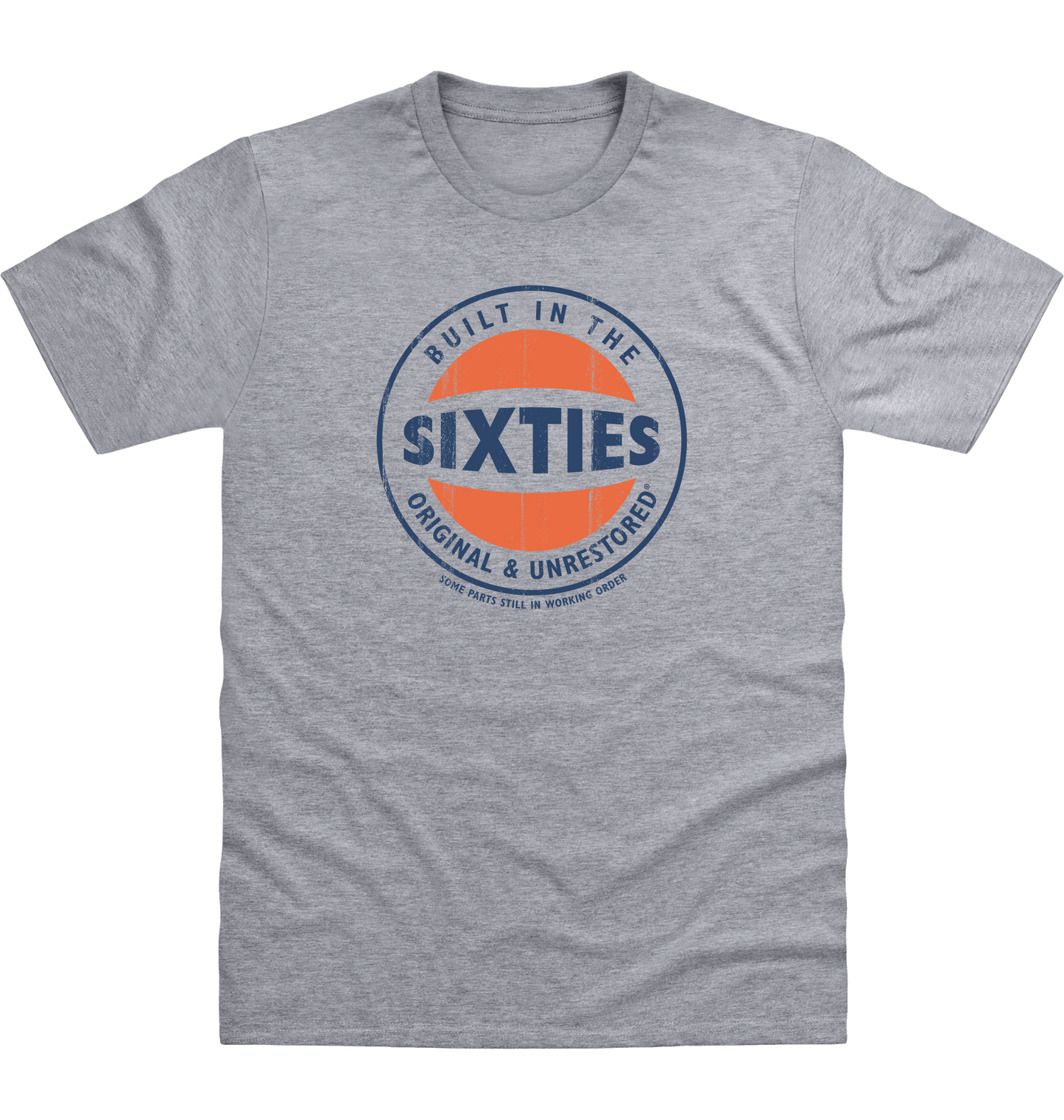 Heather Grey Printed T-shirt Front