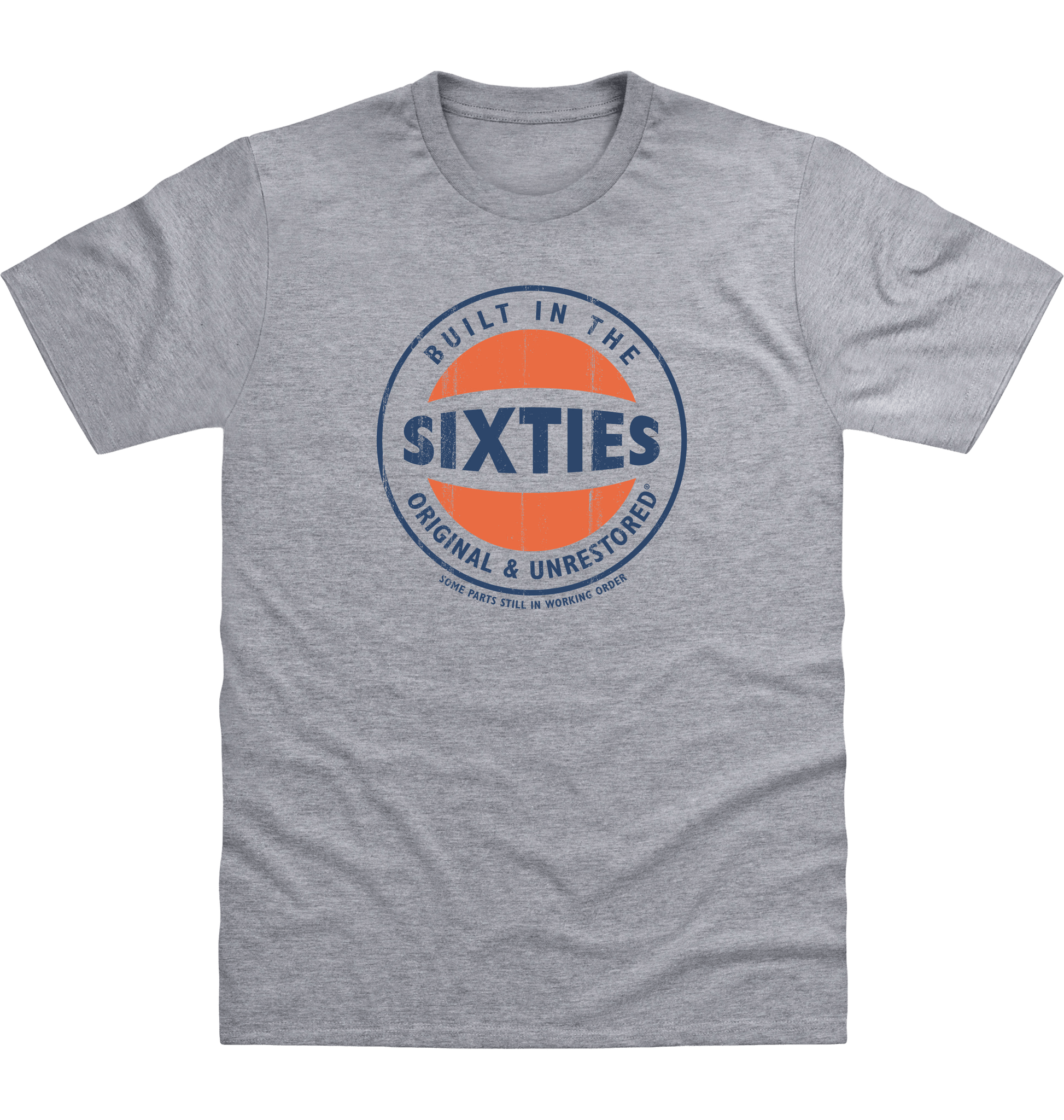 Heather Grey Printed T-shirt Front