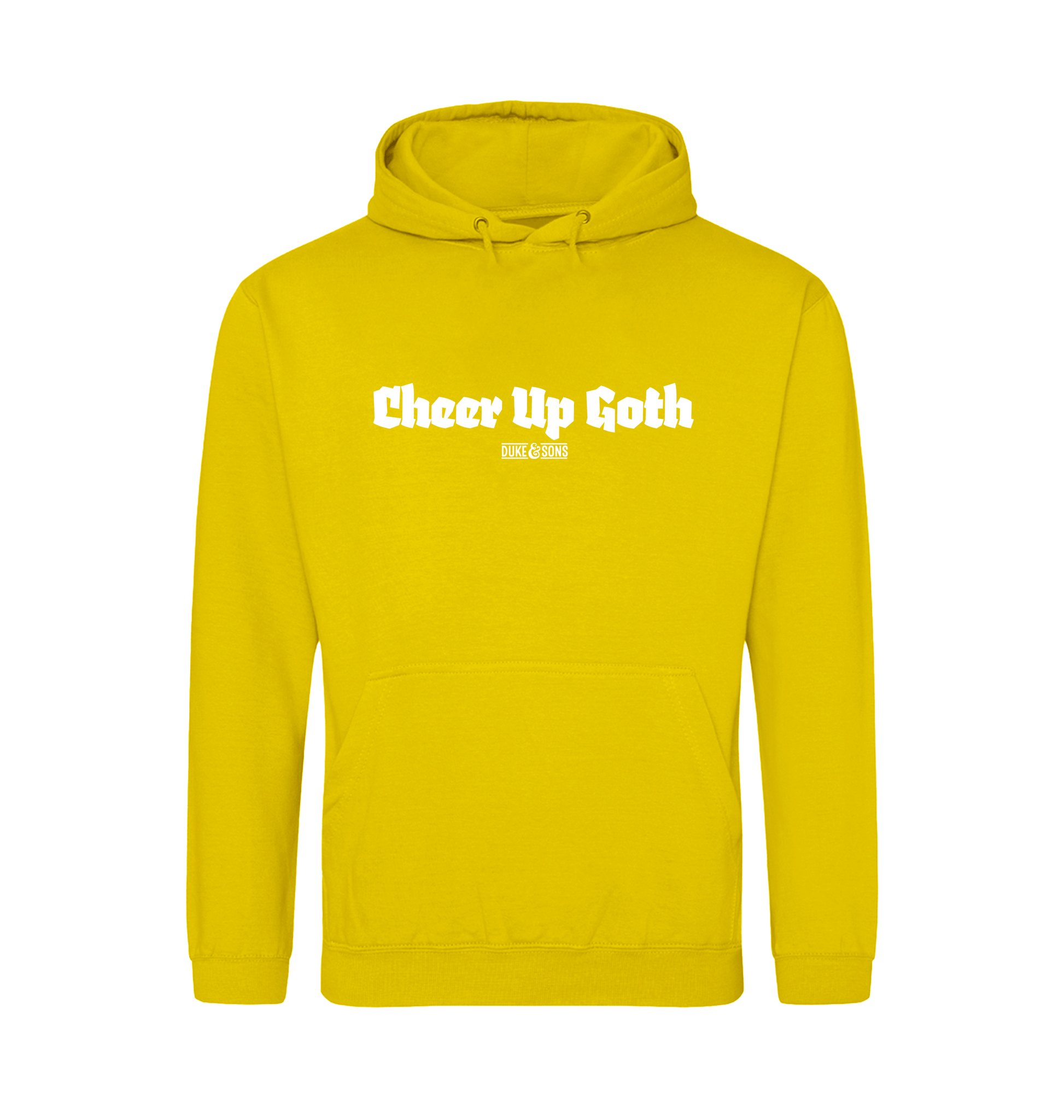 Sun Yellow Printed Hoody Front