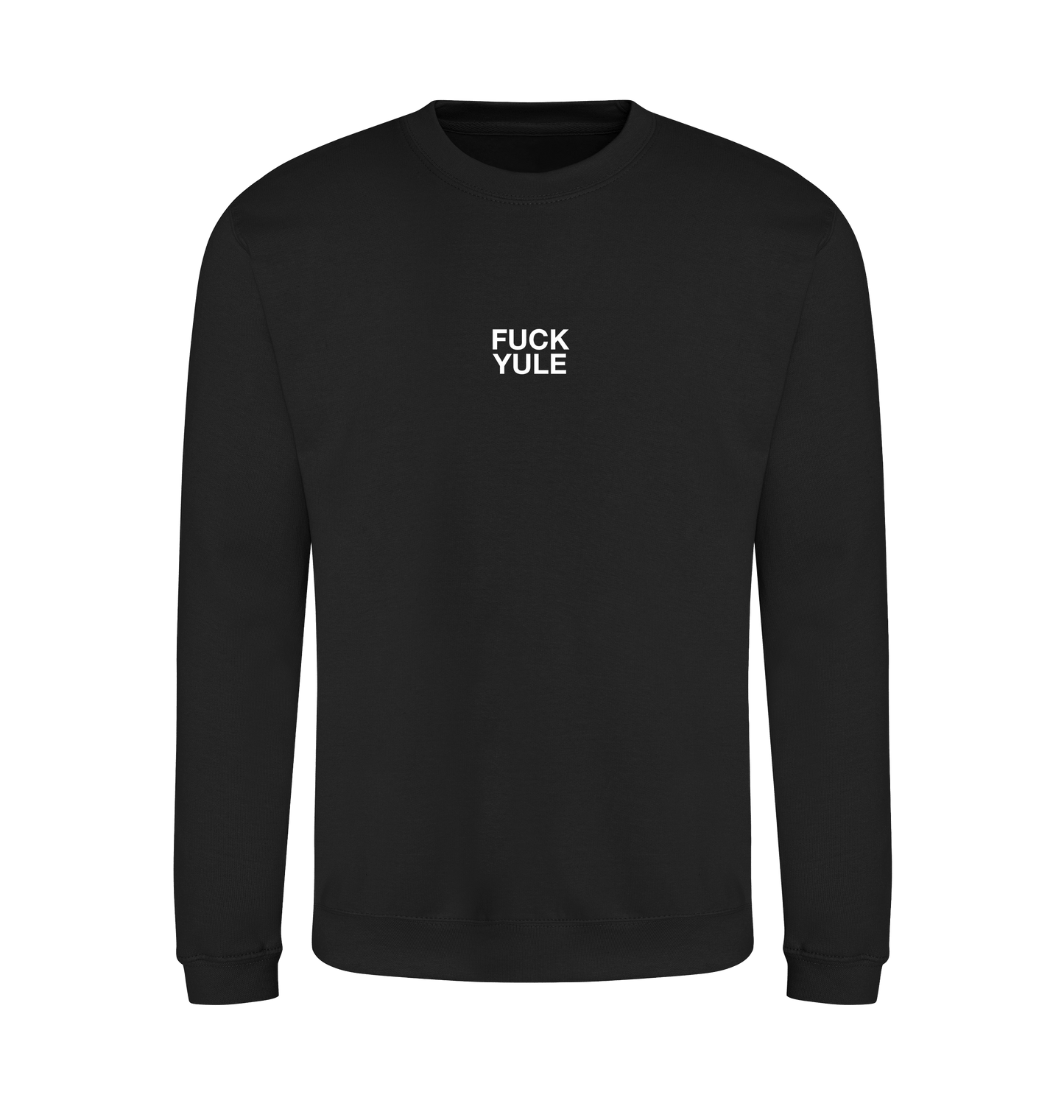 Jet Black Printed Sweater Front