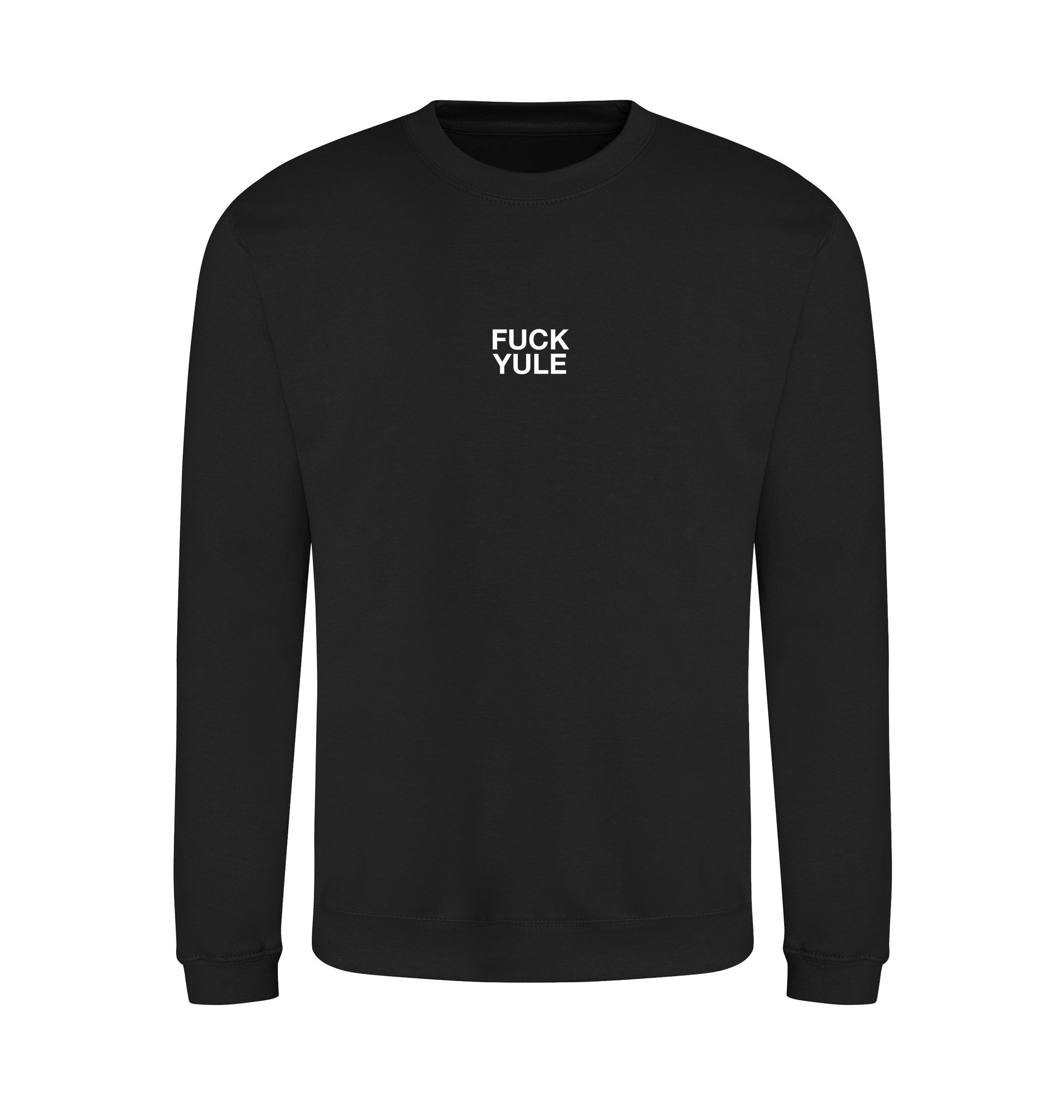 Jet Black Printed Sweater Front