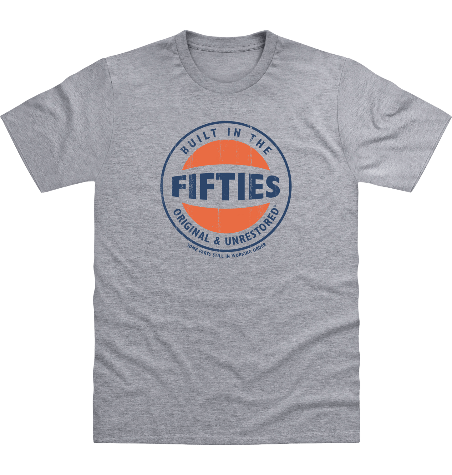 Heather Grey Printed T-shirt Front
