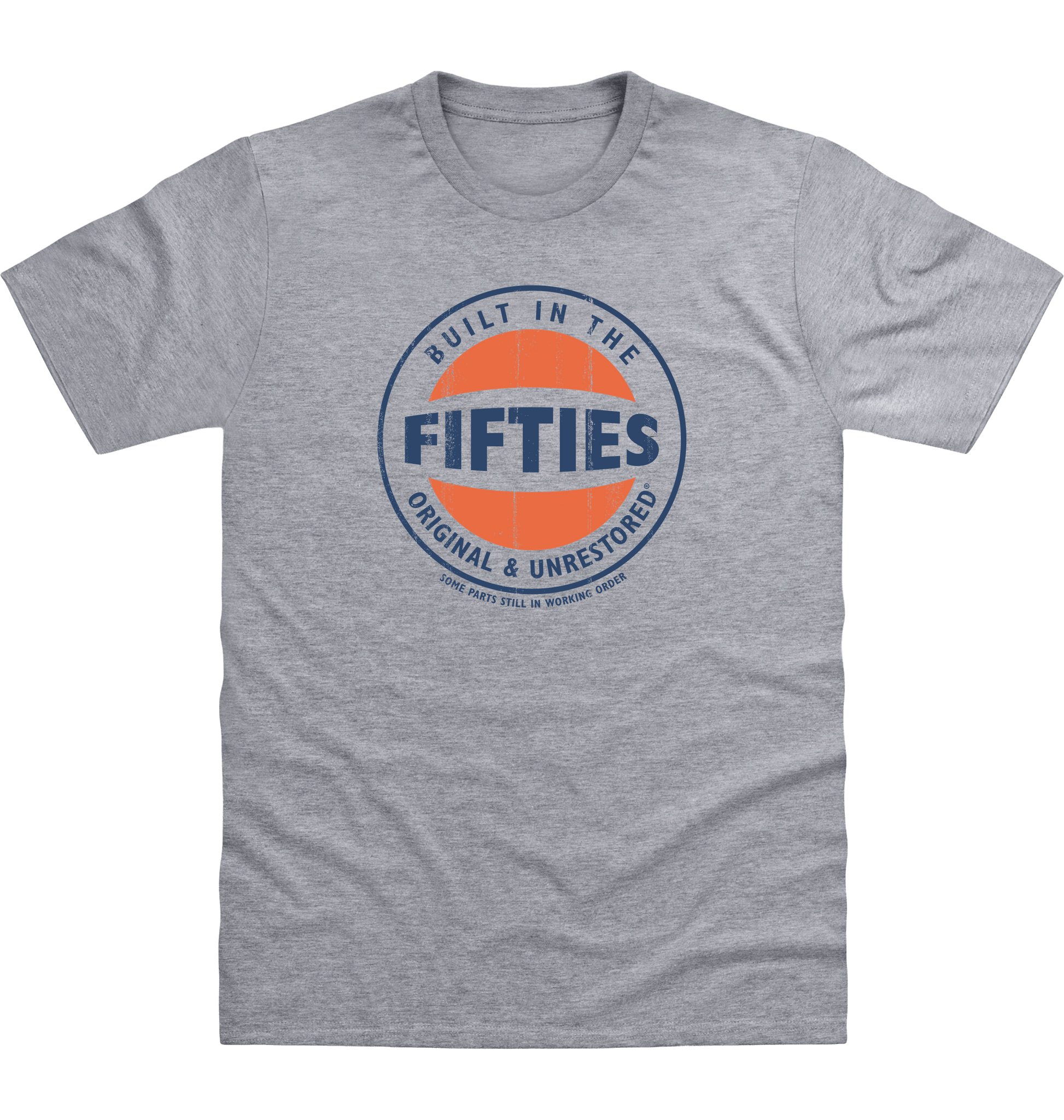 Heather Grey Printed T-shirt Front