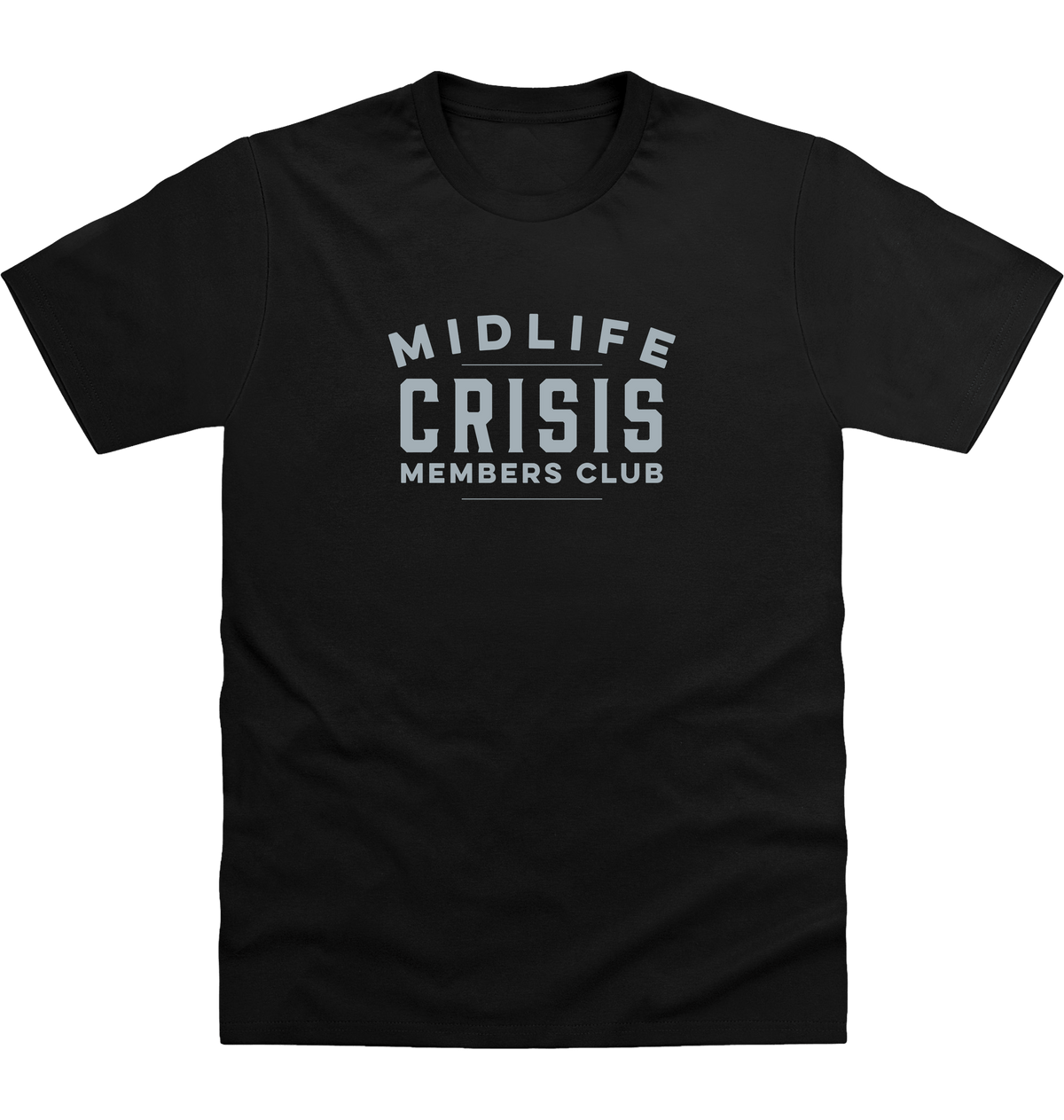 Deep Black Printed T-shirt Front