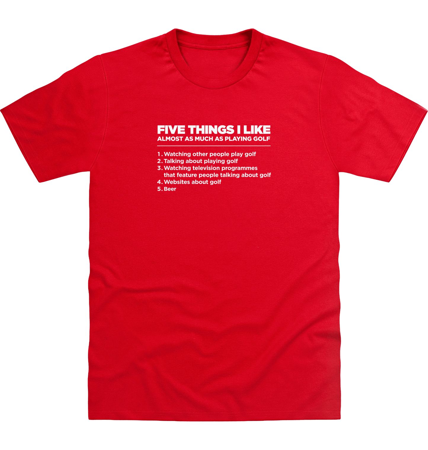 Fire Red Printed T-shirt Front