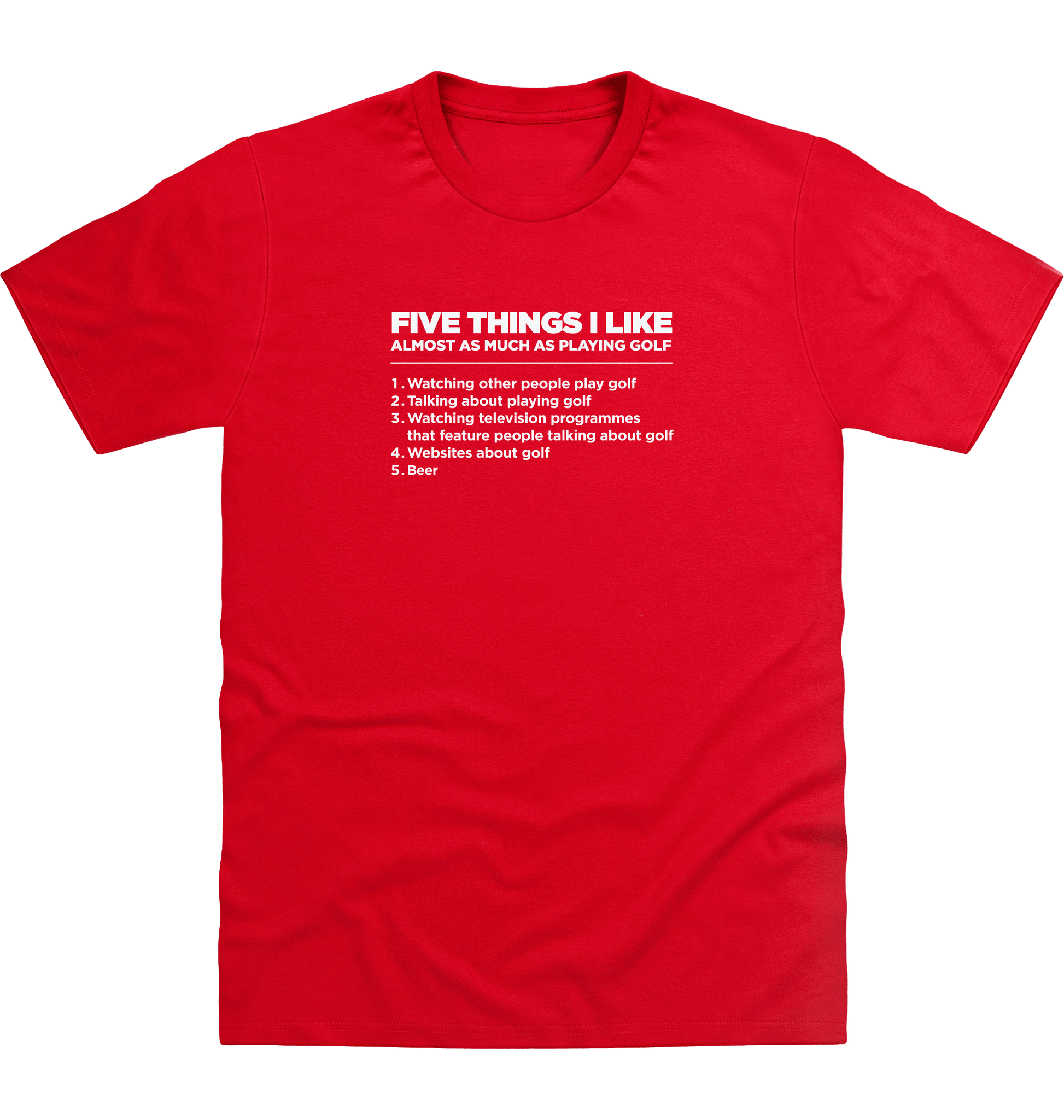Fire Red Printed T-shirt Front