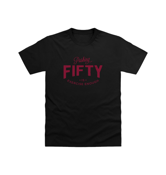 Deep Black Printed T-shirt Front