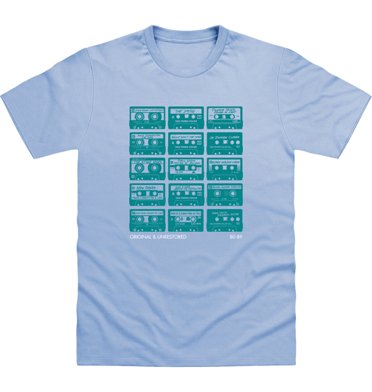 Sky Blue Printed T-shirt Front
