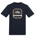 New French Navy Printed T-shirt Front
