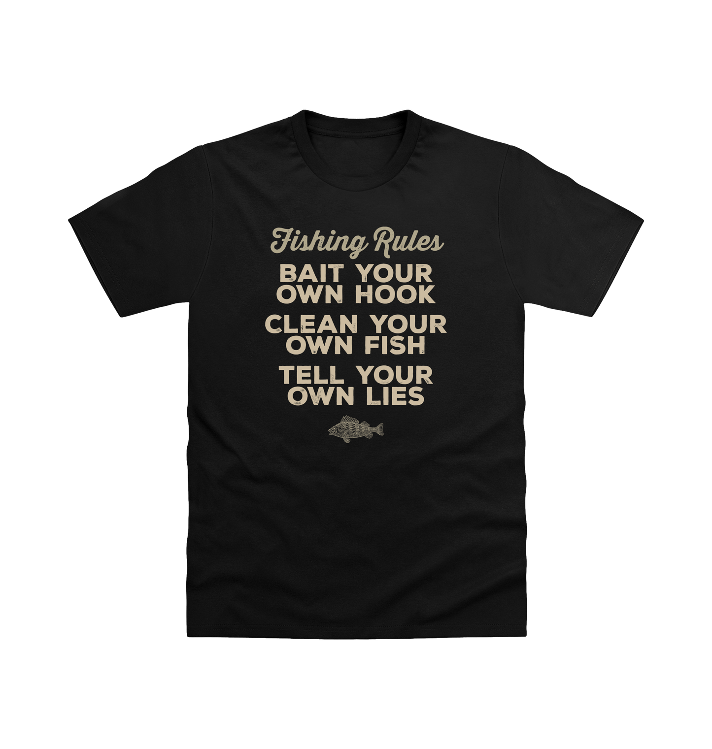 Deep Black Printed T-shirt Front