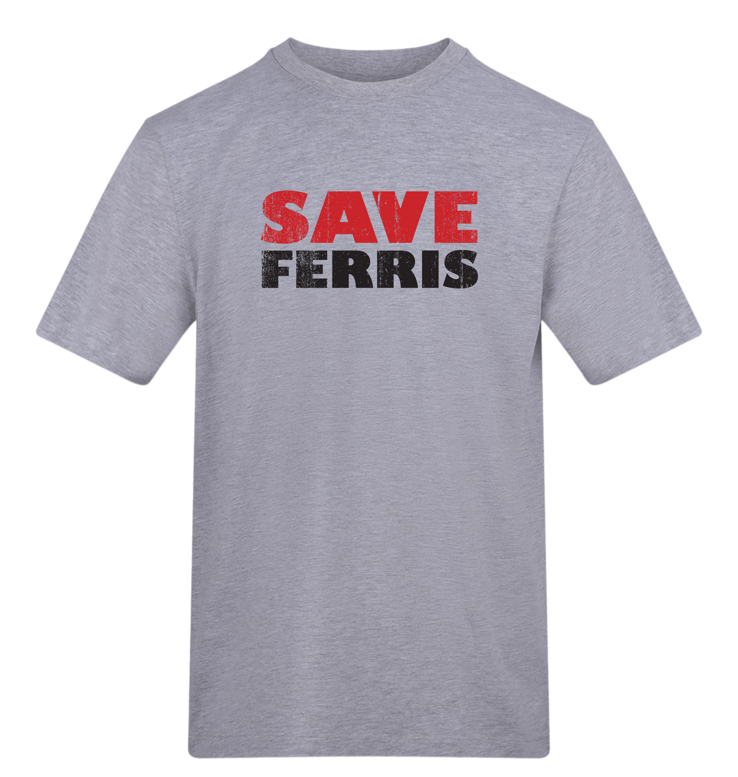 Heather Grey Printed T-shirt Front