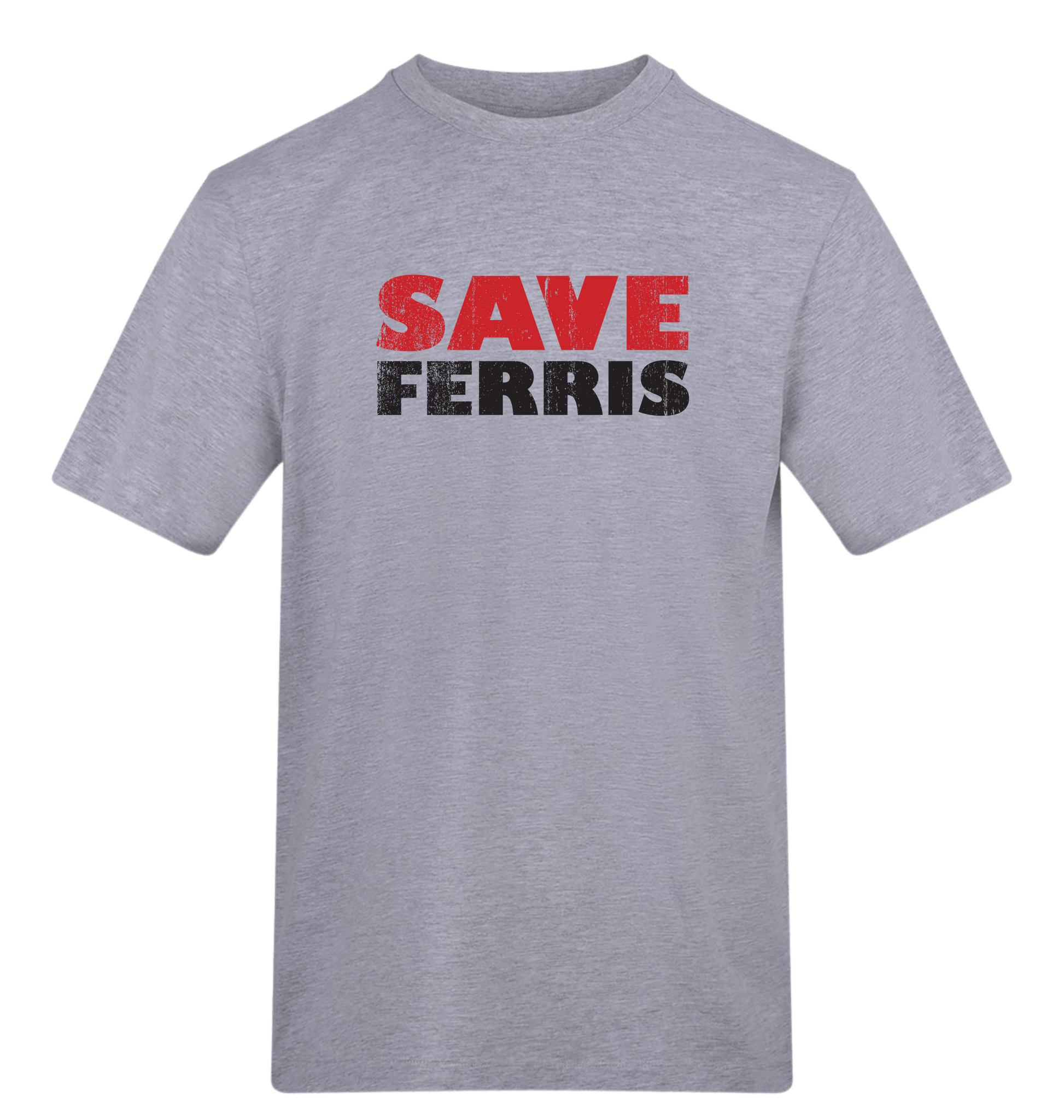 Heather Grey Printed T-shirt Front