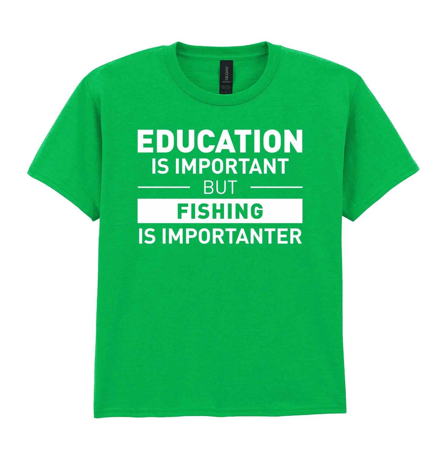 Irish Green Printed Kids T-Shirt Front