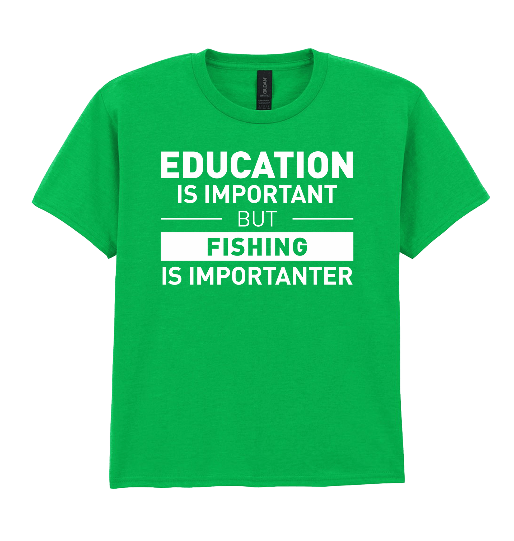 Irish Green Printed Kids T-Shirt Front