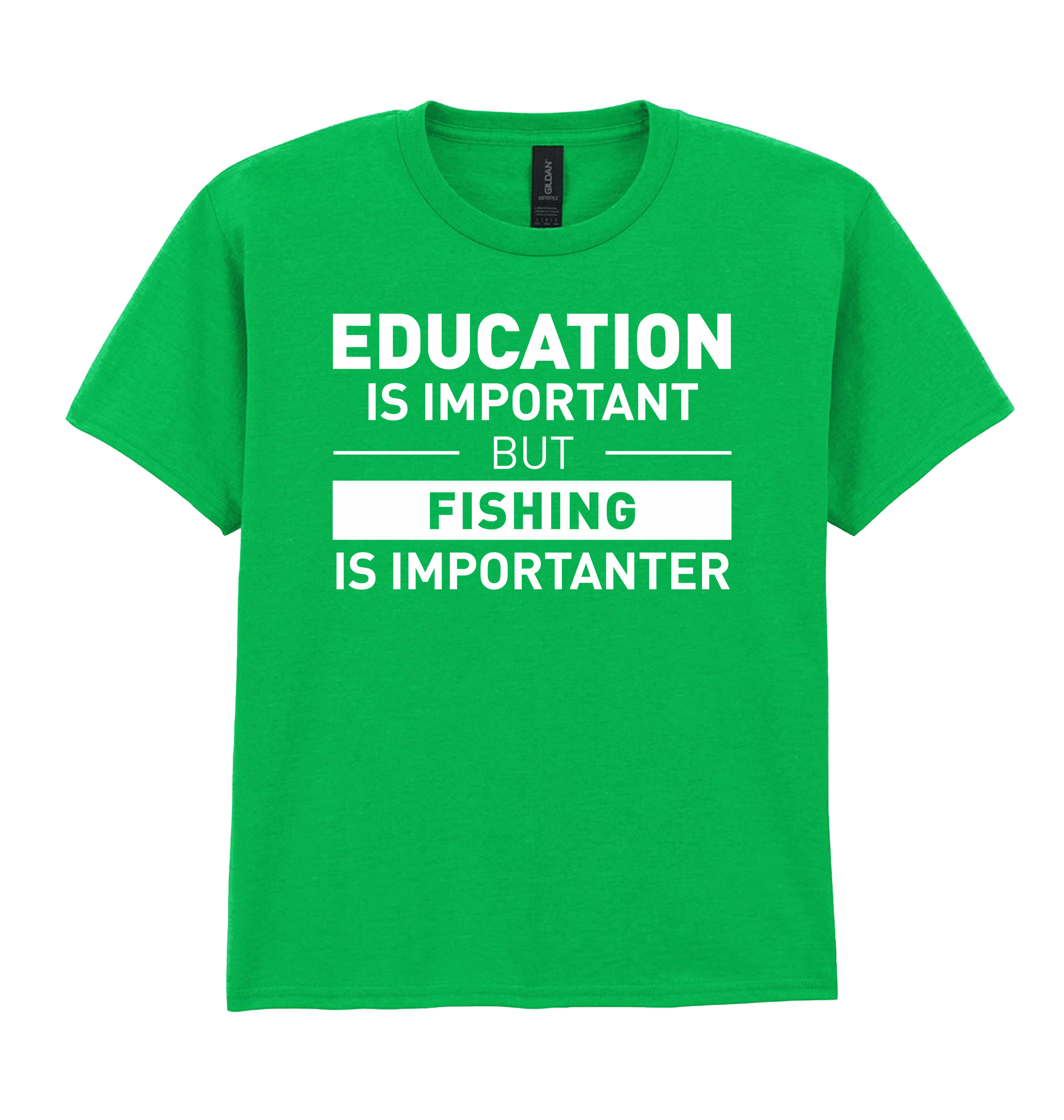 Irish Green Printed Kids T-Shirt Front