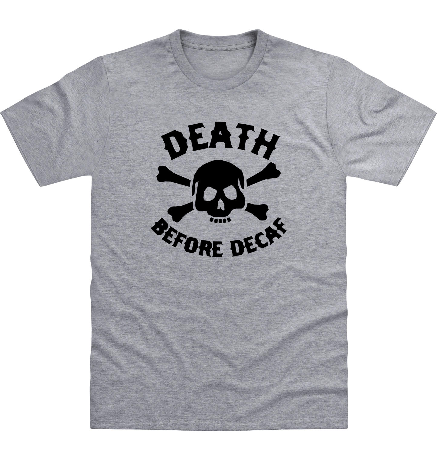 Heather Grey Printed T-shirt Front
