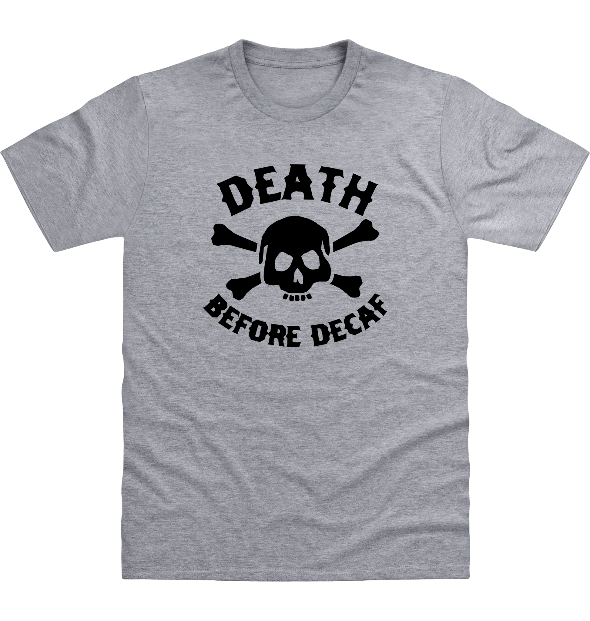 Heather Grey Printed T-shirt Front