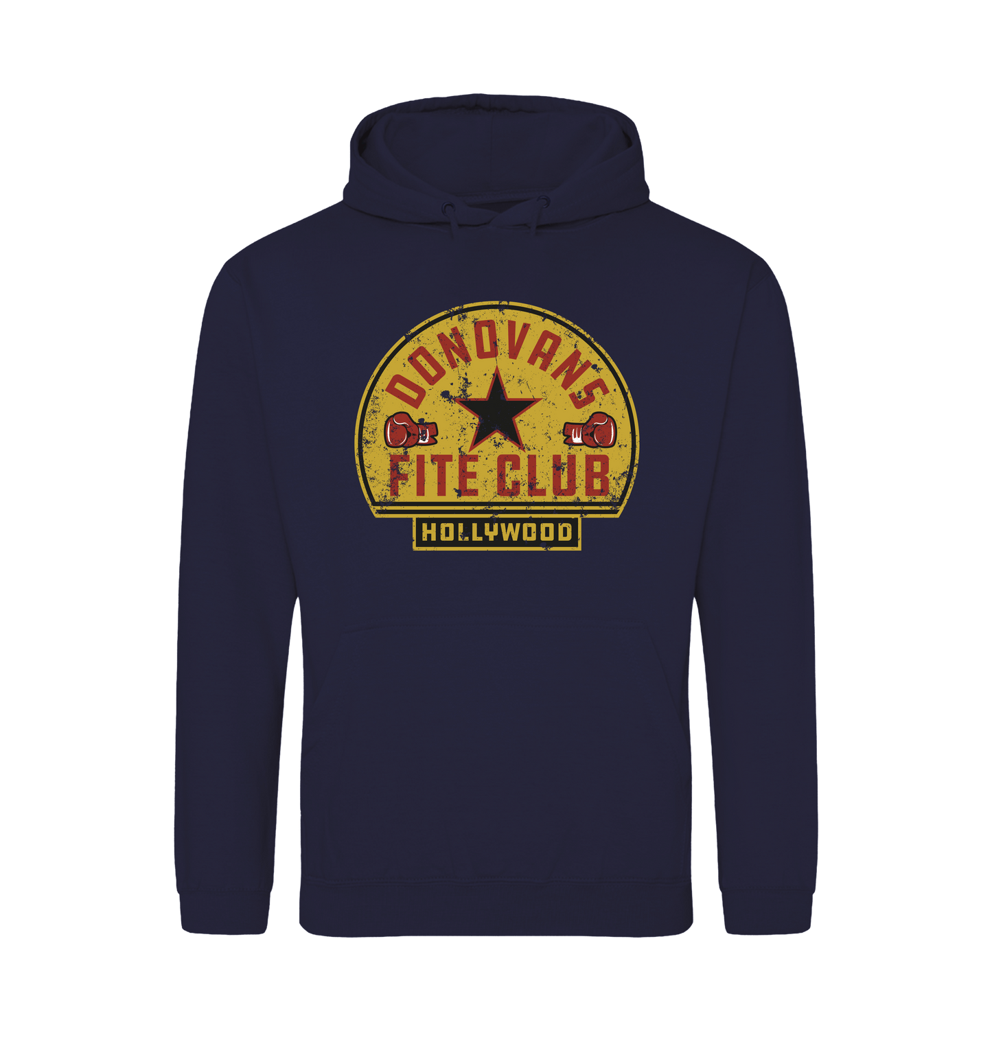 Oxford Navy Printed Hoody Front