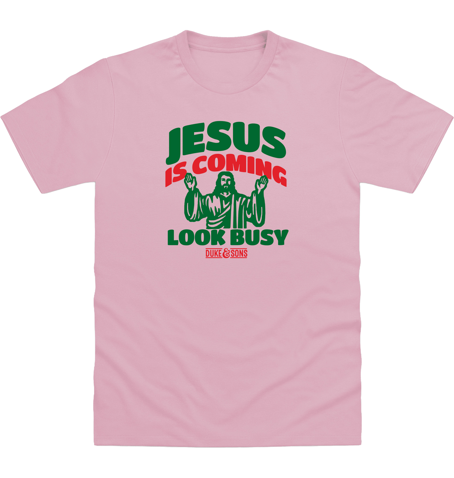 Baby Pink Printed T-shirt Front