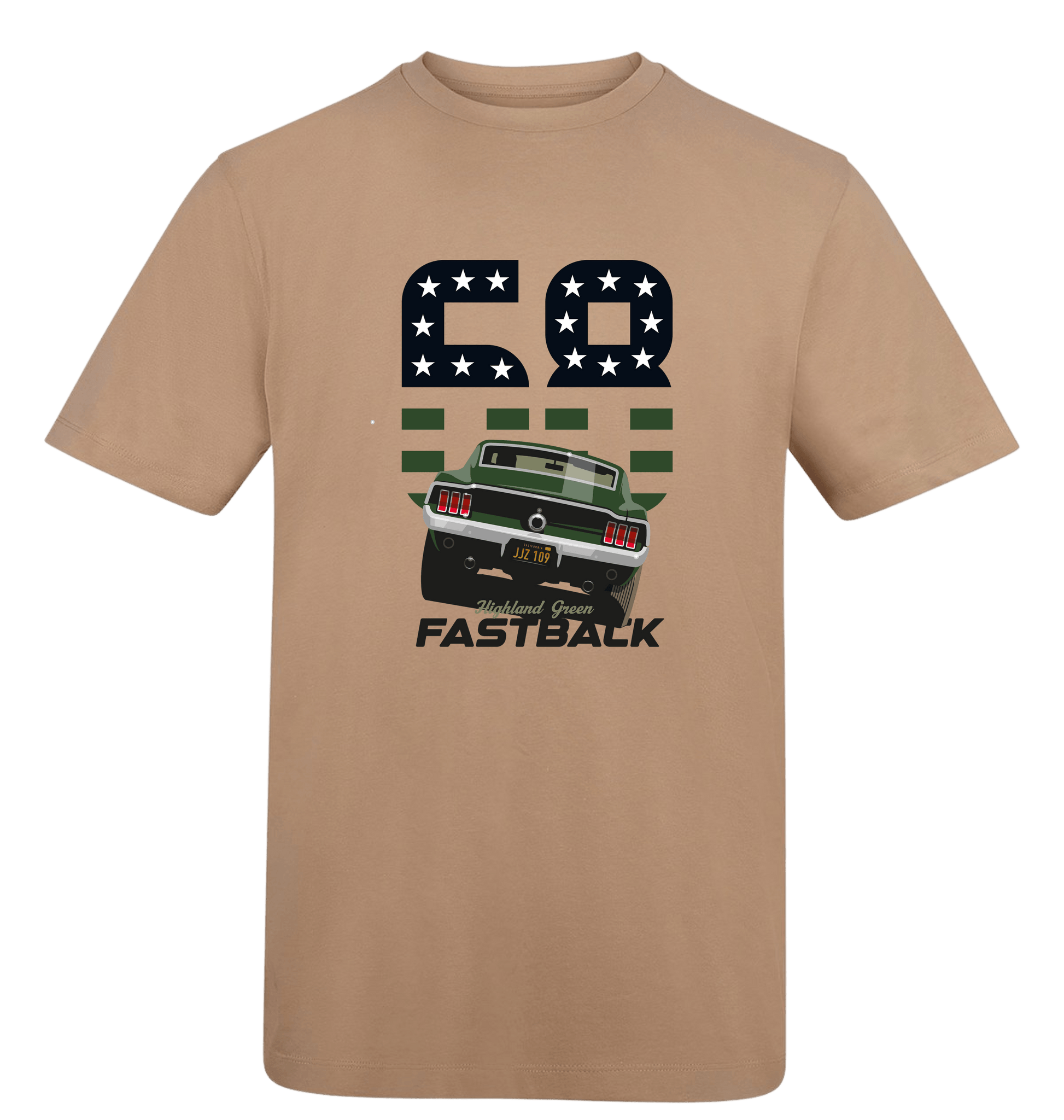 Desert Sand Printed T-shirt Front