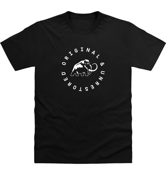 Deep Black Printed T-shirt Front