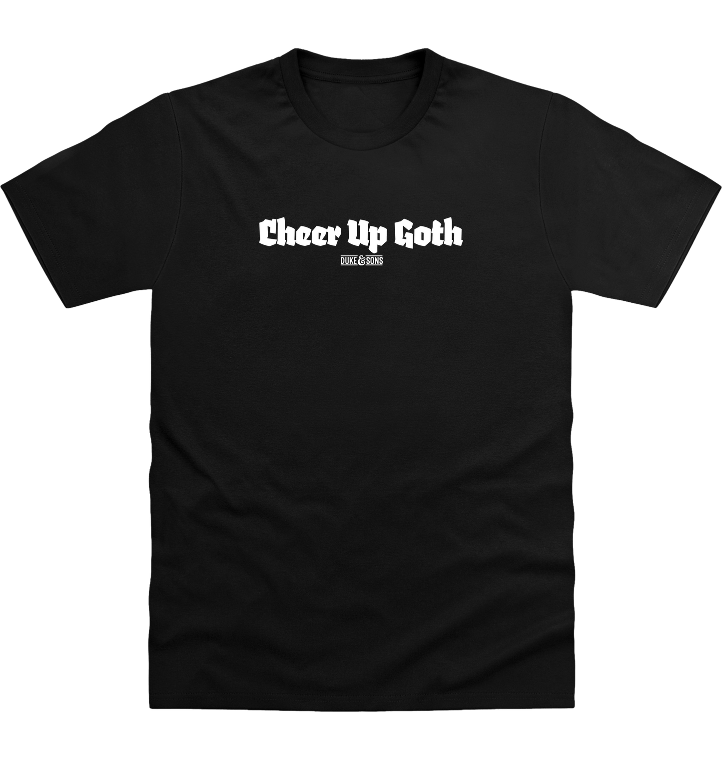 Deep Black Printed T-shirt Front