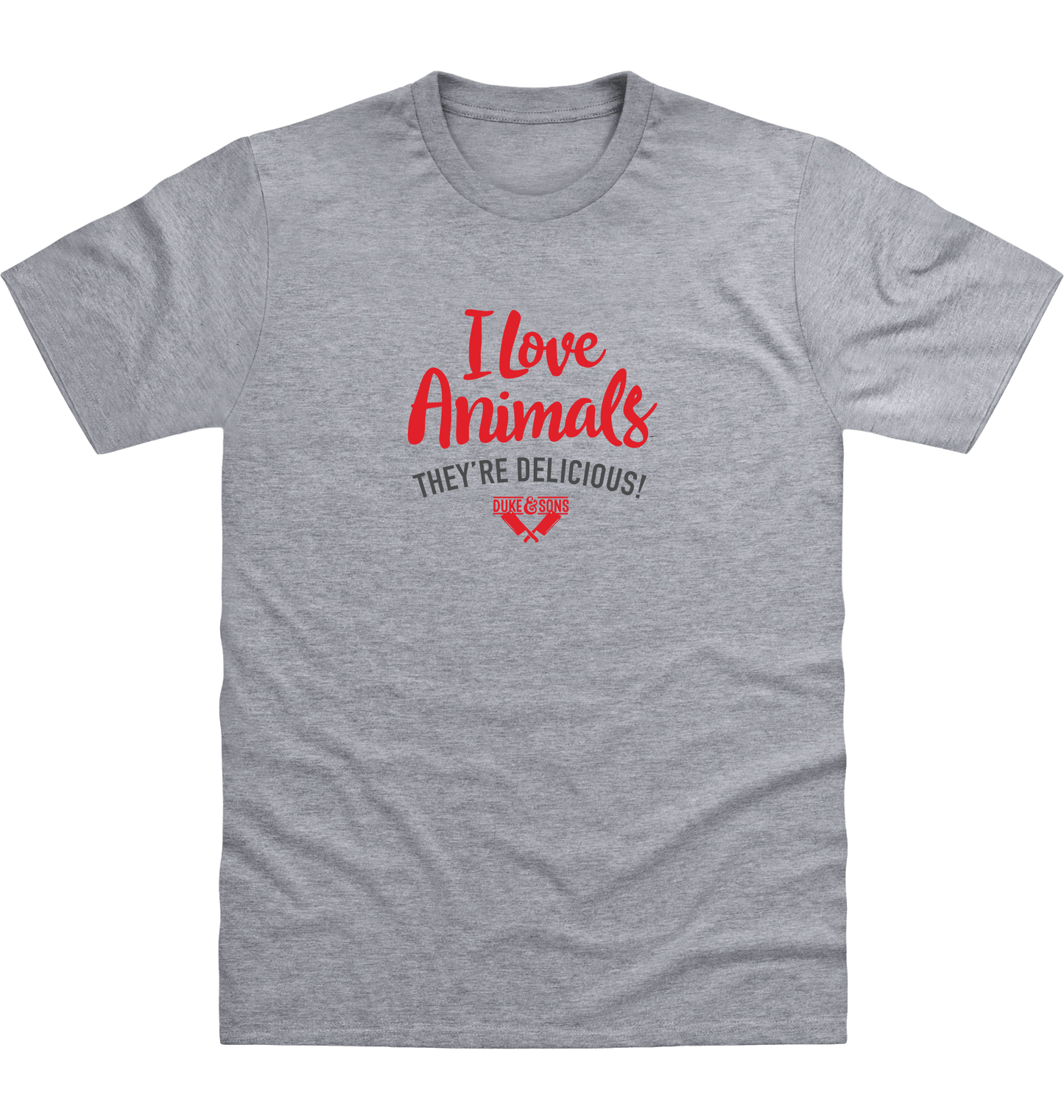 Heather Grey Printed T-shirt Front