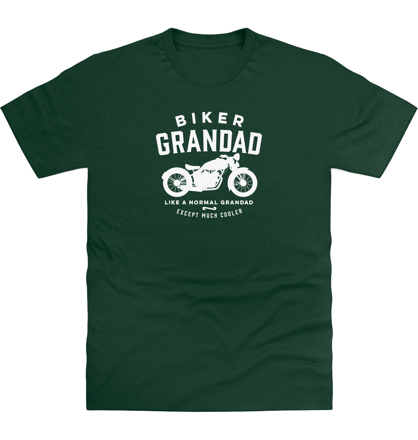 Bottle Green Printed T-shirt Front
