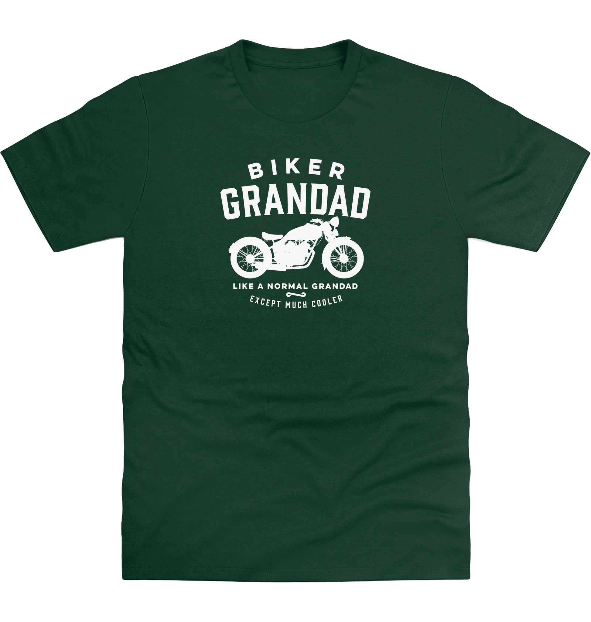 Bottle Green Printed T-shirt Front