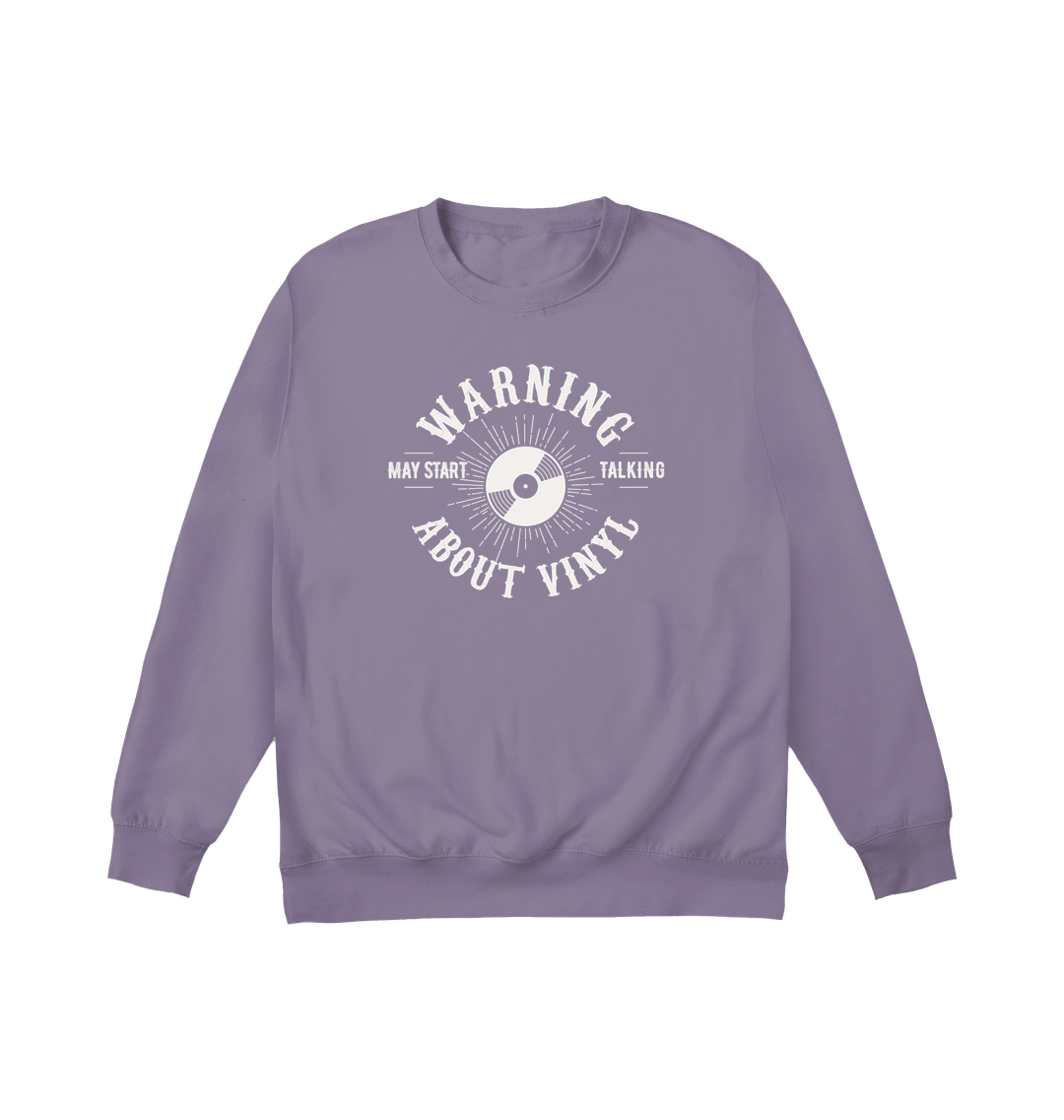 Dusty Lilac Printed Sweater Front