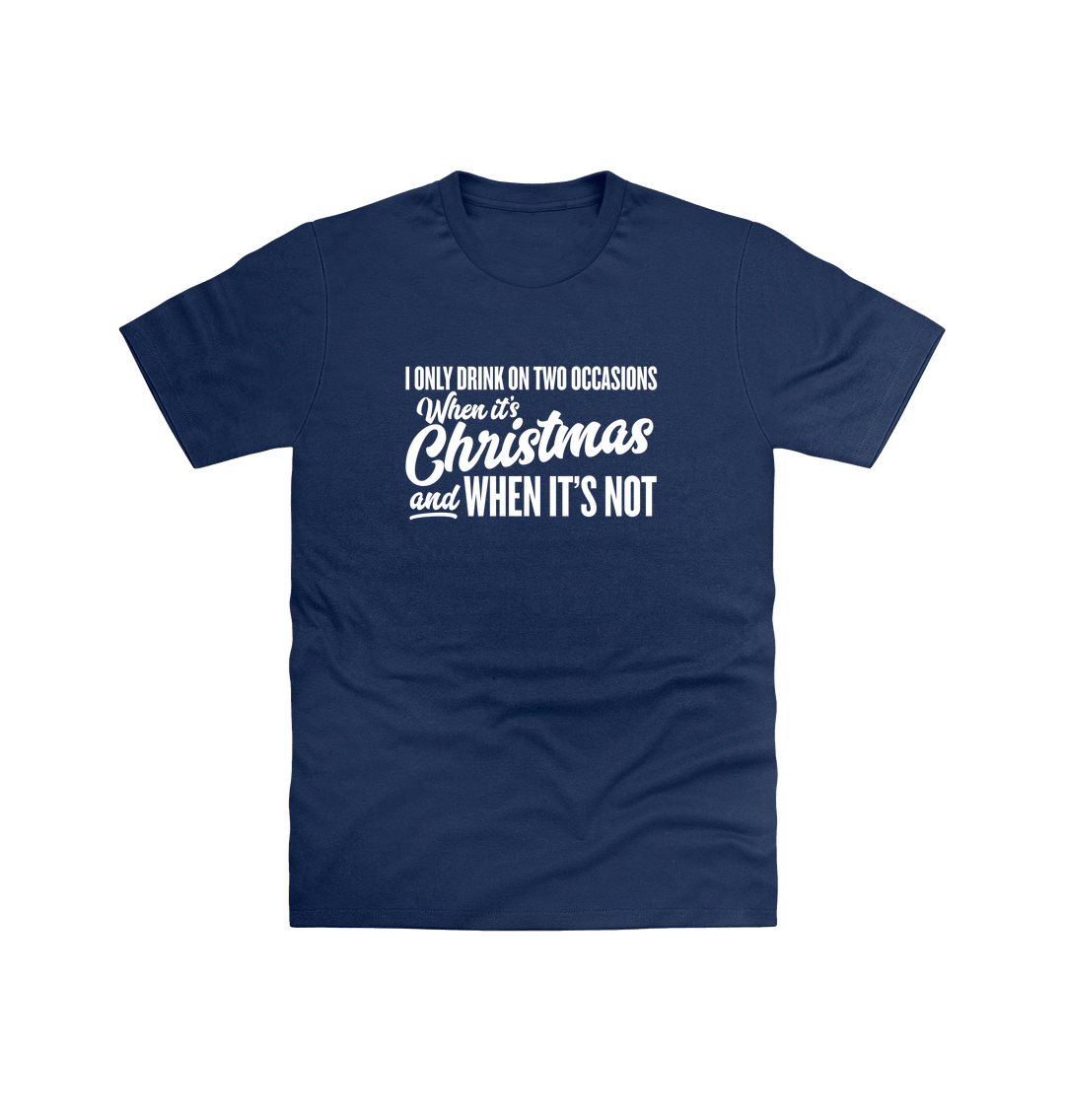 Navy Printed T-shirt Front