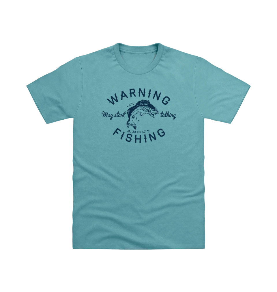 Warning Talking Fishing T Shirt