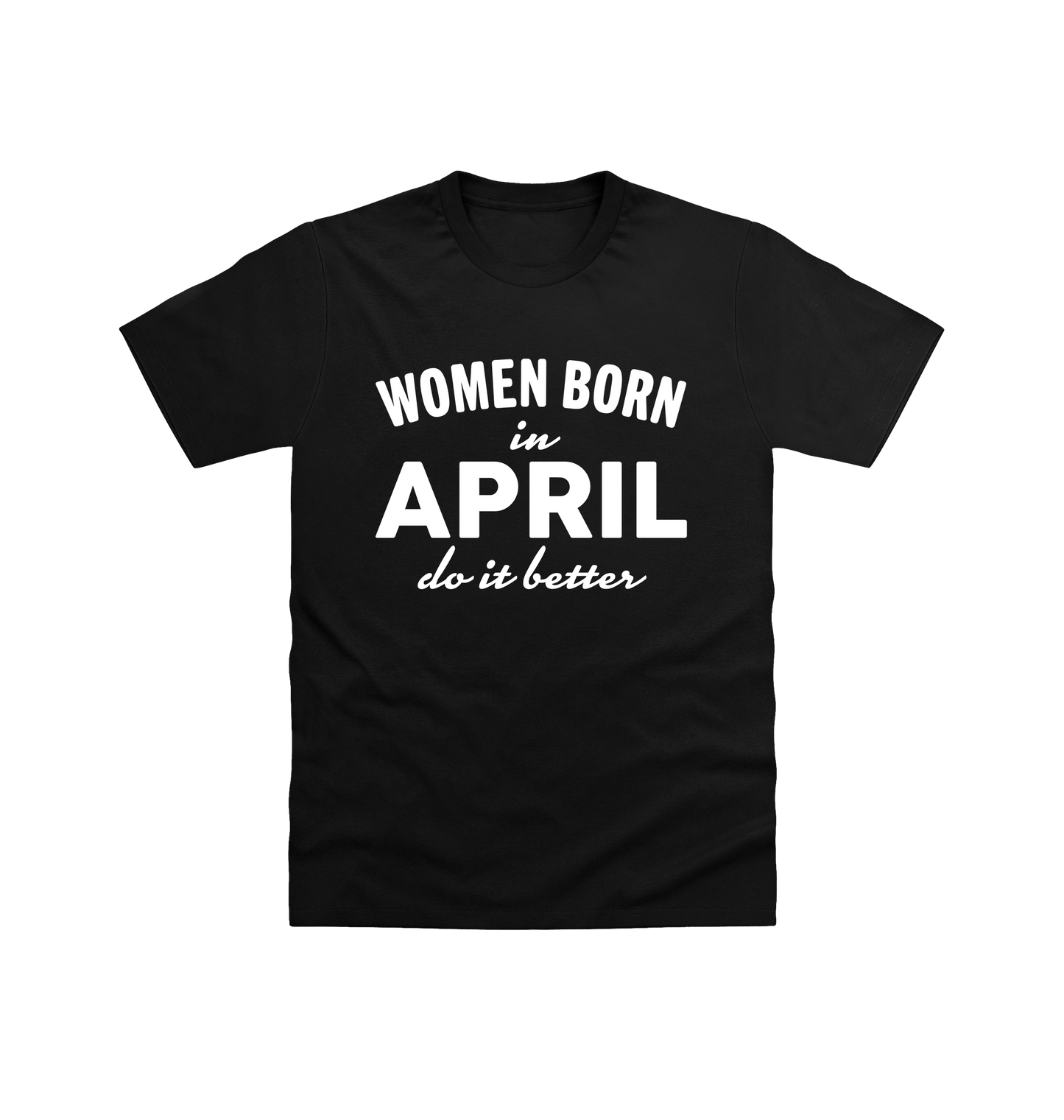 Black Printed T-shirt Front