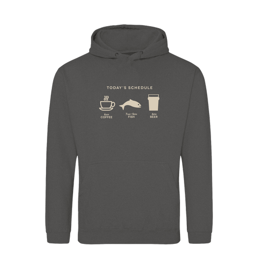 Charcoal Printed Hoody Front