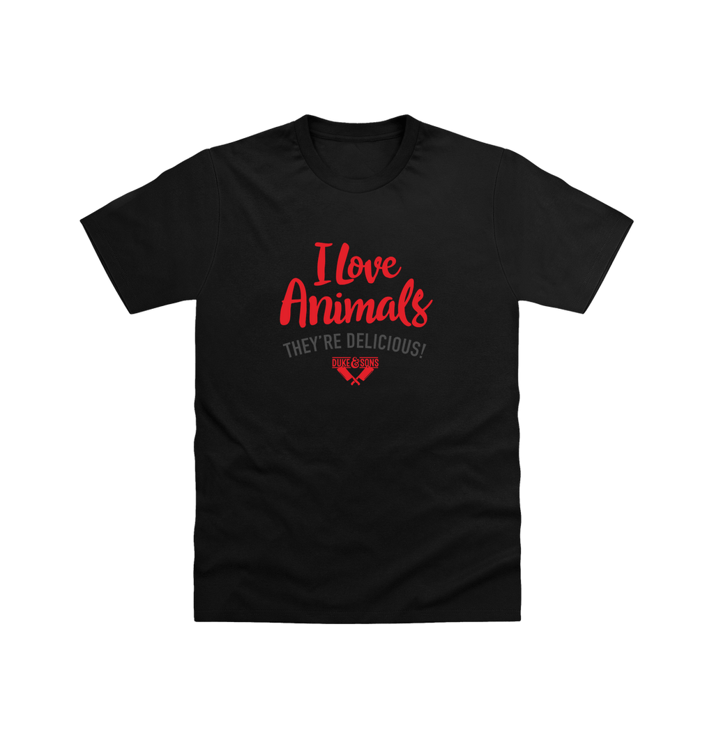 Black Printed T-shirt Front