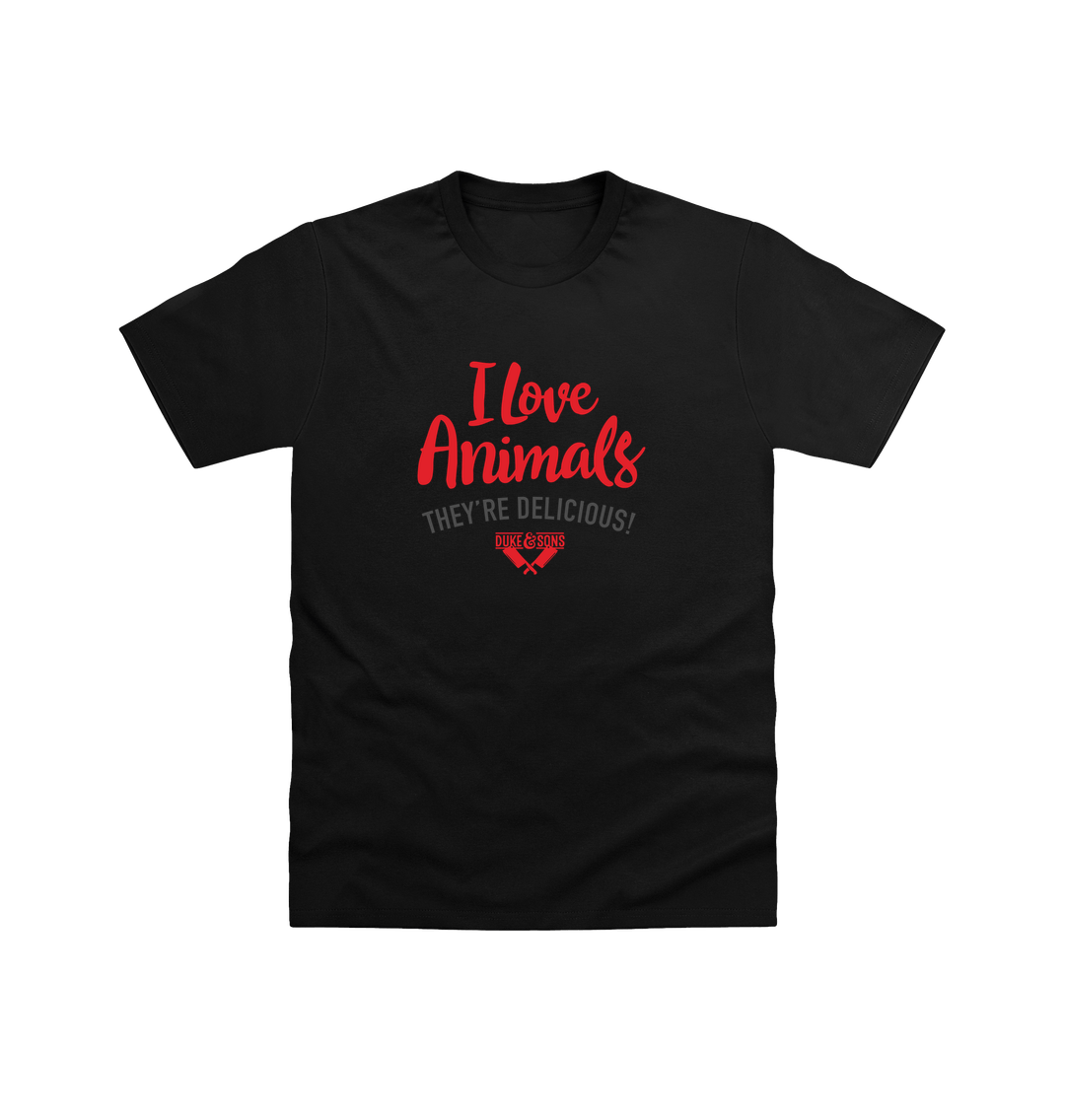 Black Printed T-shirt Front