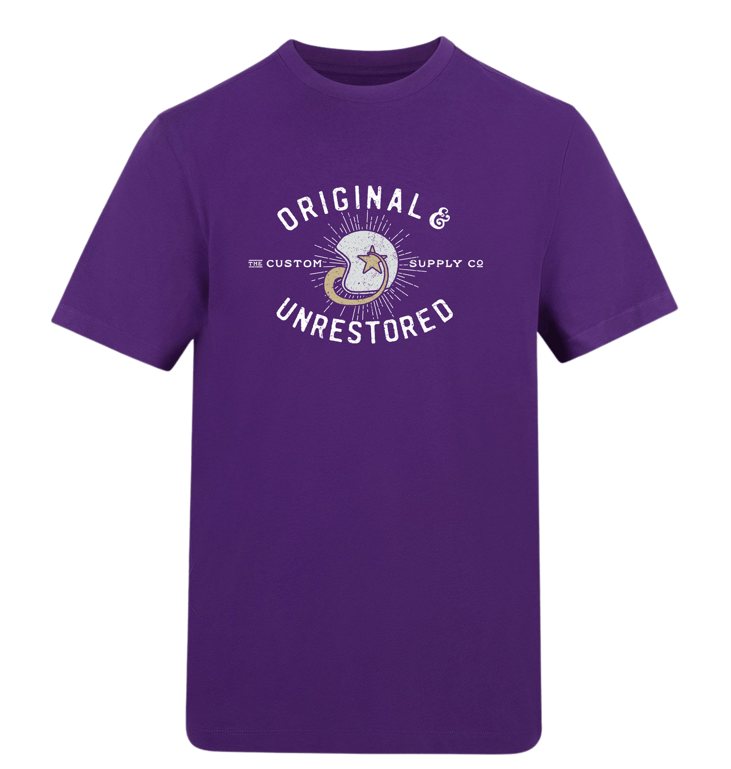 Purple Printed T-shirt Front
