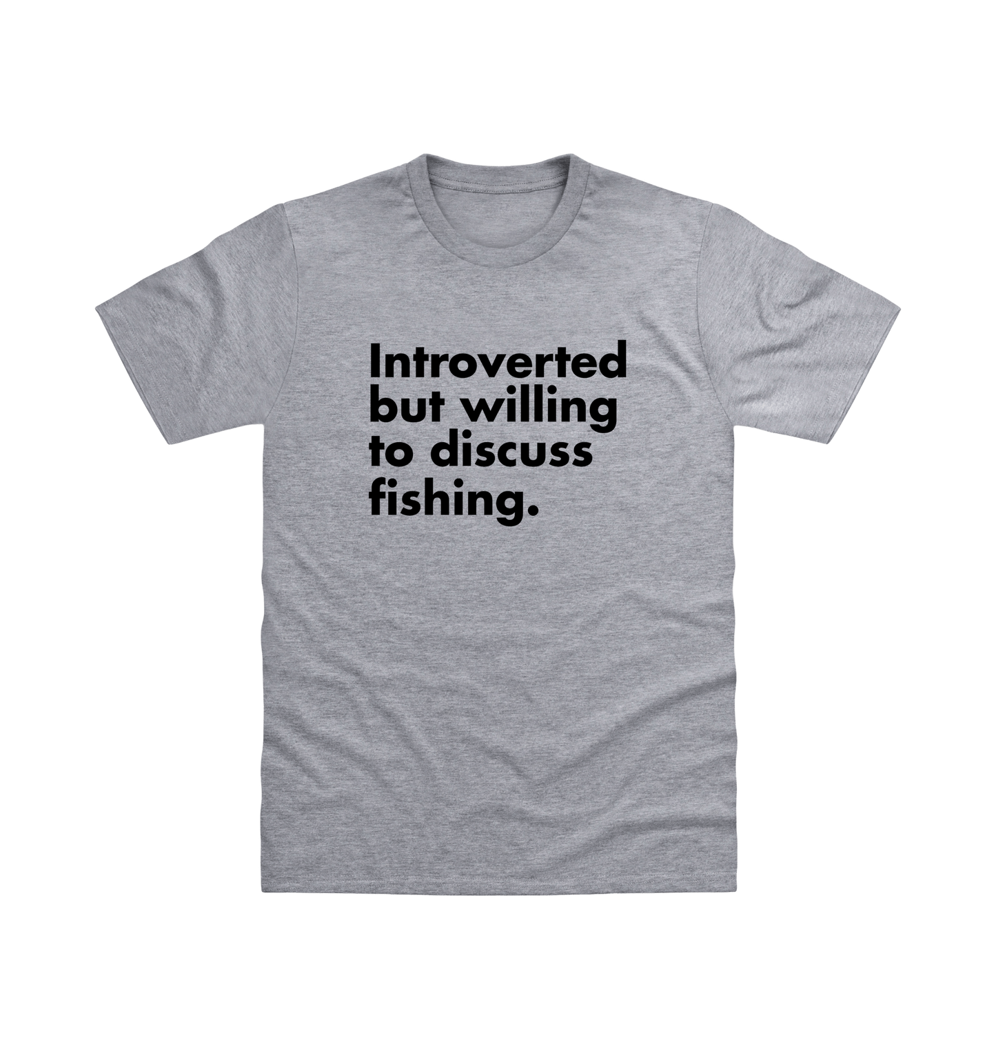 Heather Grey Printed T-shirt Front